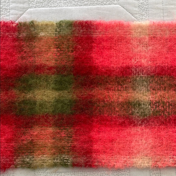 Vintage Rare Heather-Brae Mohair Plaid Scarf - Picture 5 of 5